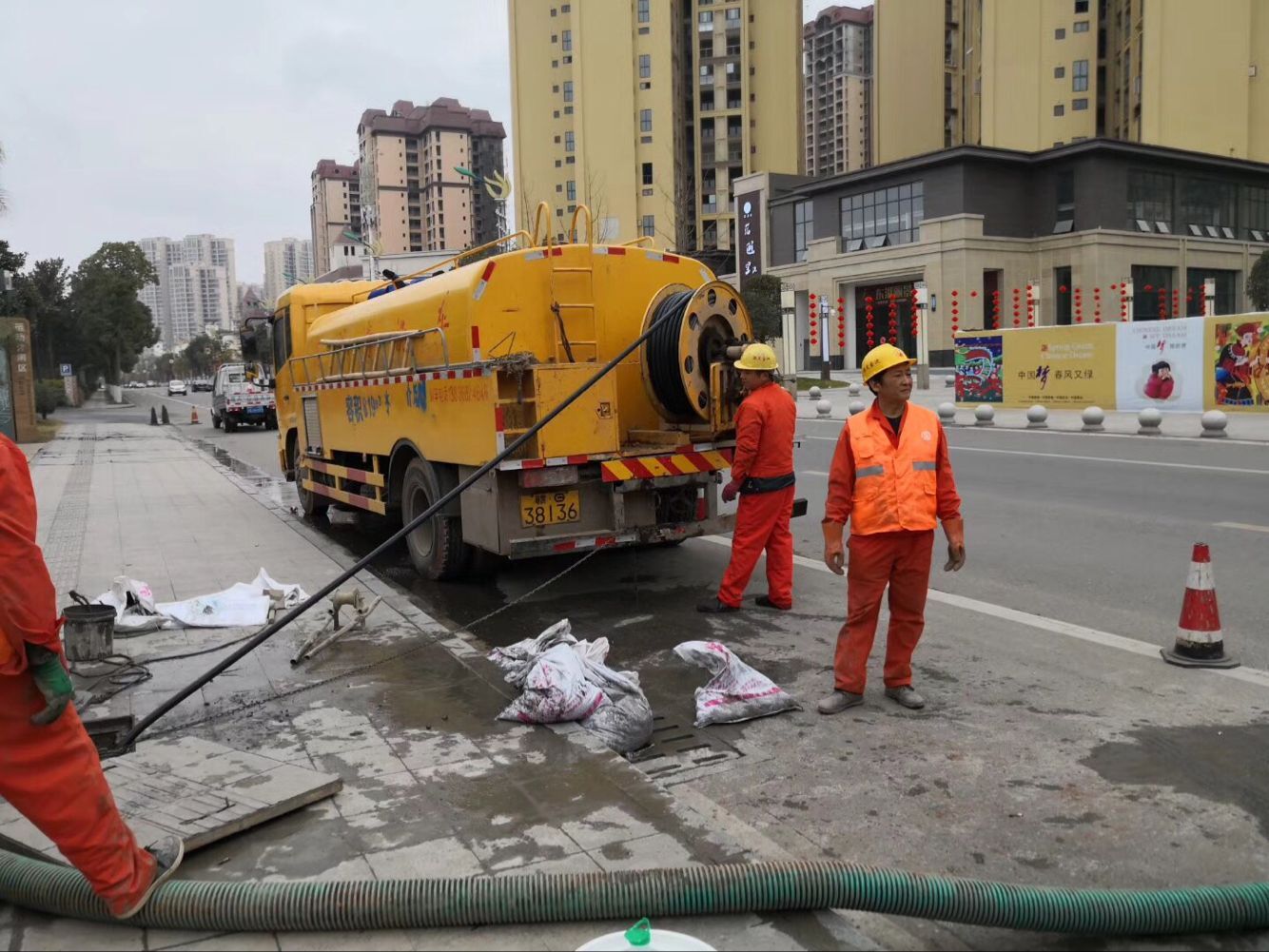 成县排污管道清淤-管道清洗